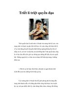 Triết lí triệt quyền đạo ppt