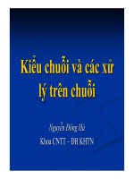 Kiểu chuỗi và các xử lý trên chuỗi doc