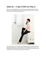 Quần tây - vẻ đẹp cổ điển nơi công sở pptx