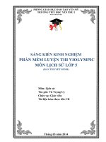 skkn phần mềm luyện thi violympic môn lịch sử lớp 5