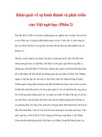 LƯỢC SỬ VIỆT NGỮ HỌC - Khái quát về sự hình thành và phát triển của Việt ngữ học (Phần 2) doc