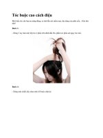 Tóc buộc cao cách điệu potx