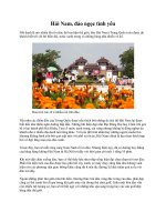 Hải Nam, đảo ngọc tình yêu potx