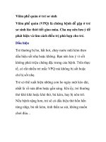 Viêm phế quản ở trẻ sơ sinh pot