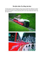 Du lịch châu Âu bằng tàu hỏa docx