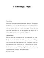 Cách làm giã rượu! potx