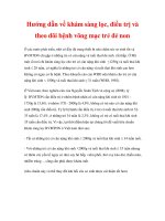 Hướng dẫn về khám sàng lọc, điều trị và theo dõi bệnh võng mạc trẻ docx