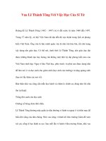 Vua Lê Thánh Tông Với Việc Học Của Sĩ Tử ppt