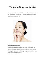 Tự làm mặt nạ cho da dầu pot