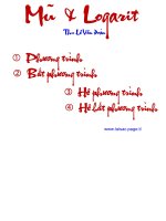 chuyên đề mũ và logarit