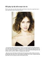 Hồi phục lại độ mềm mượt cho tóc ppt