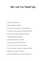 Học Anh Văn Thành Ngữ pot