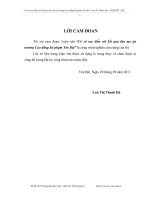 Cơ sở suy diễn với kết quả đào tạo tại trường cao đẳng sư phạm yên bái