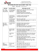 ĐỀ CƯƠNG ÔN TẬP THI BC BSMT THỰC THỤ potx