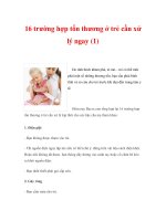 16 trường hợp tổn thương ở trẻ cần xử lý ngay (1) pdf
