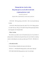 Bảng khái quát các yêu cầu đối với mắt kính và phương tiện bảo vệ mắt - 1 pptx