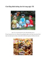 Cân bằng dinh dưỡng cho bé trong ngày Tết ppsx