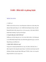 thông tin giáo dục sức khỏe - SARS - Hiểu biết và phòng bệnh ppt