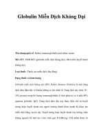 Globulin Miễn Dịch Kháng Dại ppsx