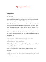 Bệnh gan ở trẻ em - Bệnh Gan Trẻ Em Đặc điểm chính doc