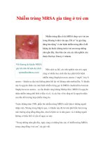 Nhiễm trùng MRSA gia tăng ở trẻ em potx