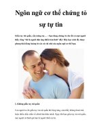 Ngôn ngữ cơ thể chứng tỏ sự tự tin doc