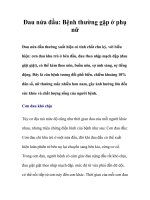 Đau nửa đầu: Bệnh thường gặp ở phụ nữ ppt