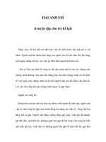 HAI ANH EM (truyện tập cho trẻ kể lại) ppsx