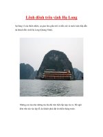Lênh đênh trên vịnh Hạ Long pdf