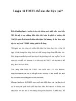 Luyện thi TOEFL thế nào cho hiệu quả? pps