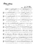 Bản nhạc Đêm đông ppt