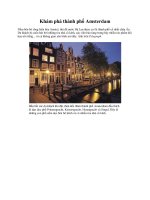 Khám phá thành phố Amsterdam potx