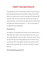 giới thiệu ngành nghề - Ngành Công nghệ thông tin docx