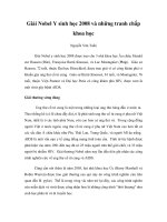 Giải Nobel Y sinh học 2008 và những tranh chấp khoa học pps