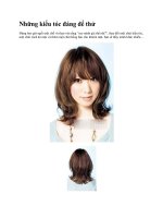 Những kiểu tóc đáng để thử pdf
