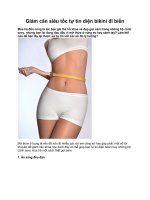 Giảm cân siêu tốc tự tin diện bikini đi biển doc