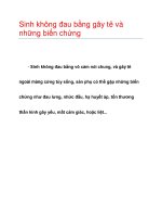 Sinh không đau bằng gây tê và những biến chứng doc