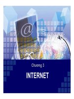 Bài giảng Tin học đại cương  Chương 3: Internet