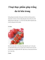 5 loại thực phẩm giúp trắng da từ bên trong doc