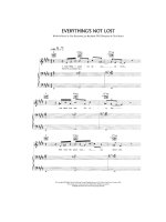 Bản nhạc Everythings not lost ppt