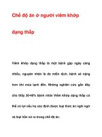 Chế độ ăn ở người viêm khớp dạng thấp ppt