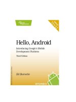 Hello, Android Introducing Google’s Mobile Development Platform, 3rd Edition pptx