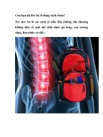 Con bạn đã đeo ba lô đúng cách chưa? potx