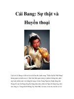 Cái Bang: Sự thật và Huyền thoại ppt