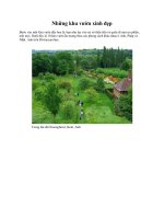 Những khu vườn xinh đẹp docx