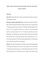 PHẪU THUẬT NỘI SOI NGỰC BỤNG ĐIỀU TRỊ UNG THƯ THỰC QUẢN 2/3 DƯỚI doc