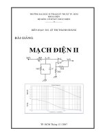 BÀI GIẢNG: MẠCH ĐIỆN 2 (Trường Đại học Sư phạm Kỹ thuật TPHCM)