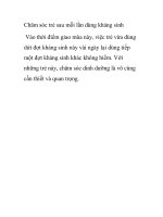 Chăm sóc trẻ sau mỗi lần dùng kháng sinh ppt