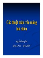 Các thuật toán trên mảng hai chiều pptx