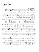 Bản nhạc Em tôi pps